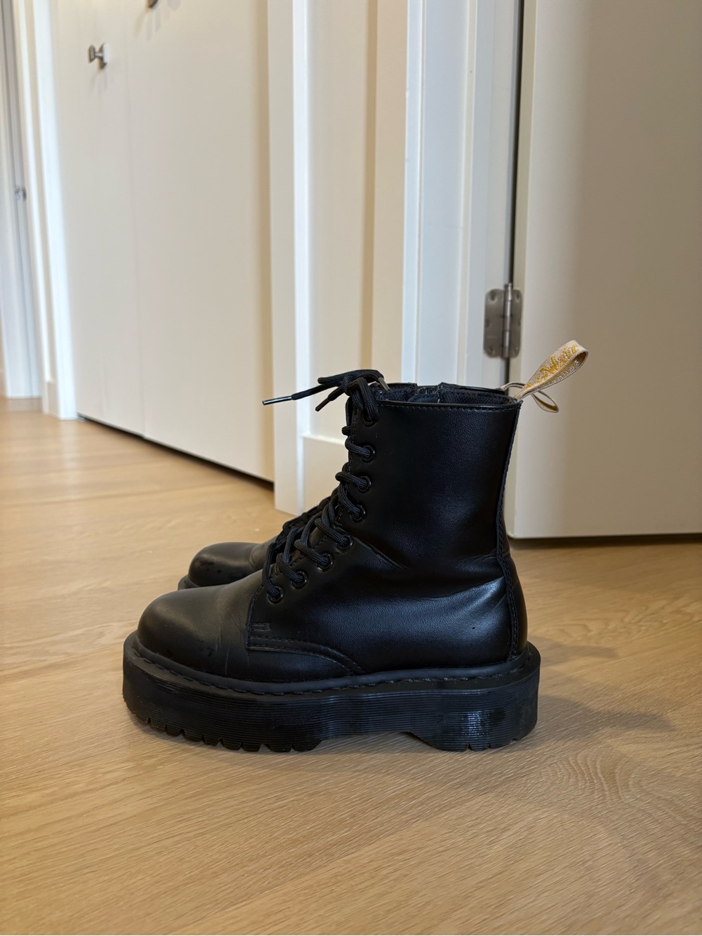 Women’s Black Vegan Dr. Martens Boots